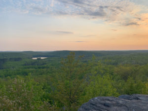 View from hiking and biking trails near Big Powderhorn, Upper Peninsula Michigan.